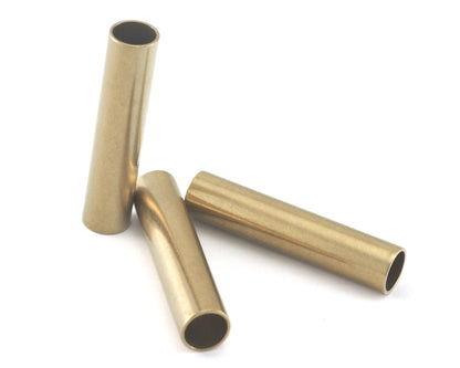 Round Tube Raw Brass 7x33mm ( 6mm hole) findings OZ2568