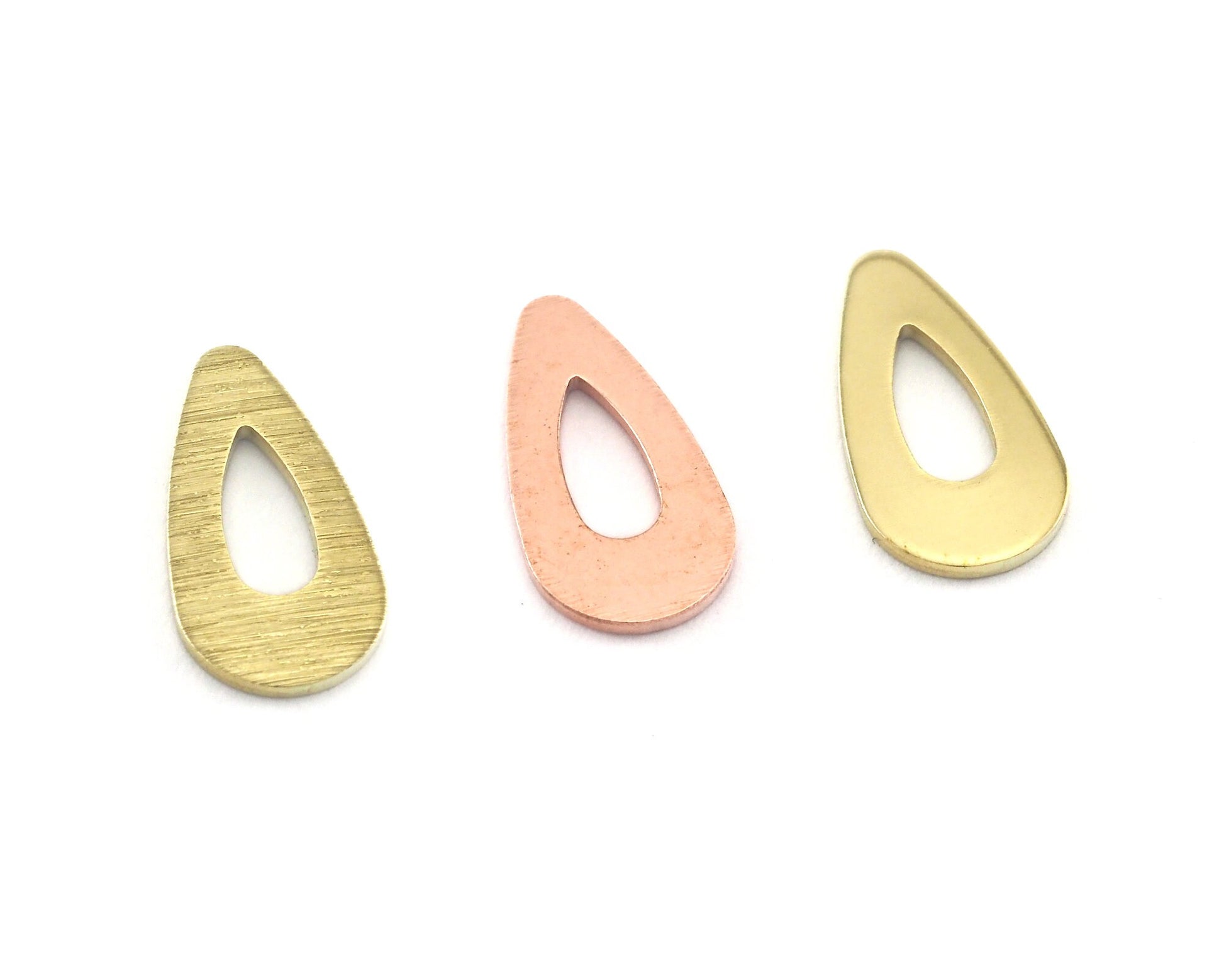 Drop Shape Charms no hole 14.5x7.5mm thickness 0.8mm R317