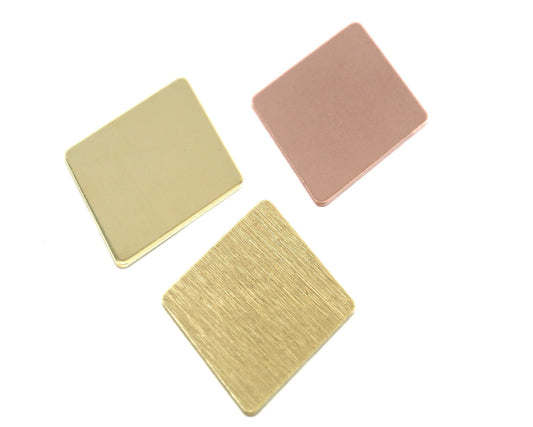 Rhombus Diamond Shape tag stamping charms no hole 40x26mm (0.8mm) OZ4178