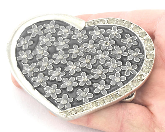 Heart Belt Buckle, Vintage Alloy limited stock 80mm bjk112