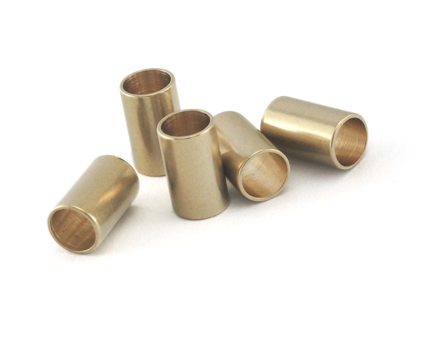 Cylinder Round Jewelry tube findings, Brass -Antique silver -Shiny gold -Shiny Silver -Black - Ant.bronze 6x10mm (hole 5mm) ttt610 bab5 1642