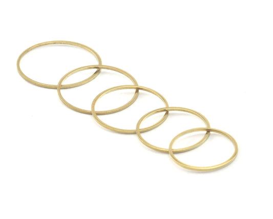 Circle Links, Seamless Ring Circle Connectors for Jewelry Making All size 22 - 24 - 26 - 28 - 30 mm OD (20-22-24-26-28mm ID) bab R335-38