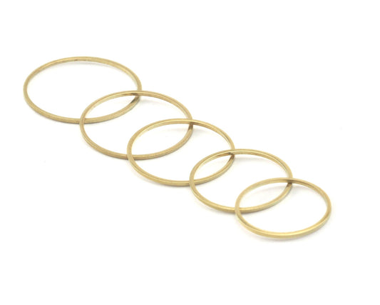 Circle Links, Seamless Ring Circle Connectors for Jewelry Making 22 - 24 - 26 - 28 - 30 mm OD (20-22-24-26-28mm ID) bab R335-38