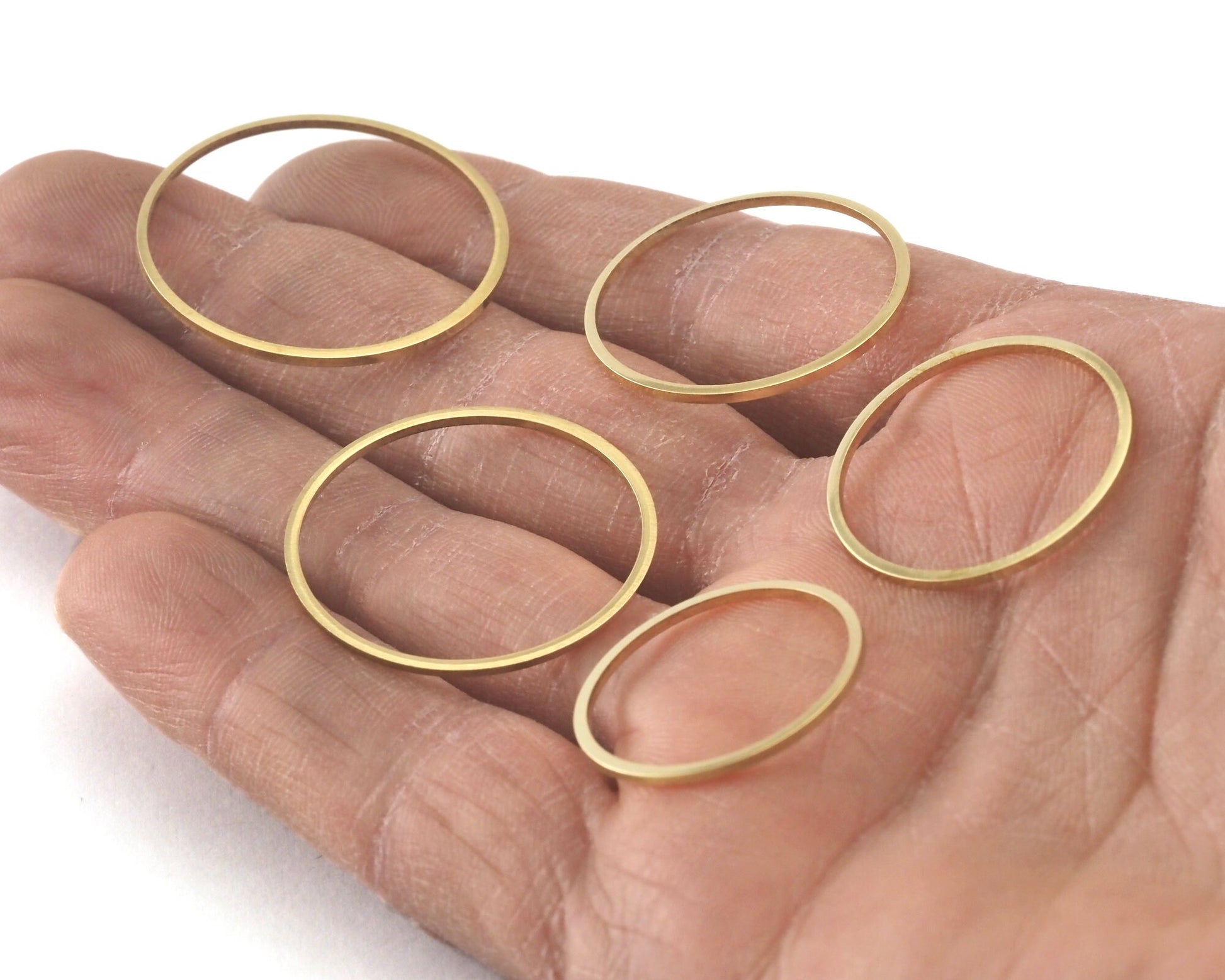 Circle Links, Seamless Ring Circle Connectors for Jewelry Making All size 22 - 24 - 26 - 28 - 30 mm OD (20-22-24-26-28mm ID) bab R335-38