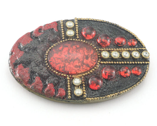 Belt Buckle, Vintage Resin Wall décor 108mm limited stock Made in Germany bjk122