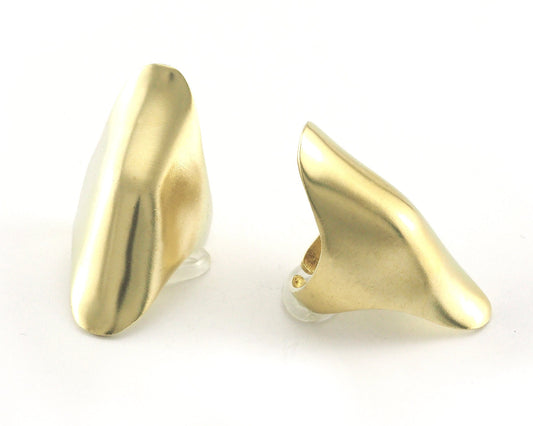 Long Domed Adjustable Ring raw Brass (16.5mm 6US inner size ) 4193