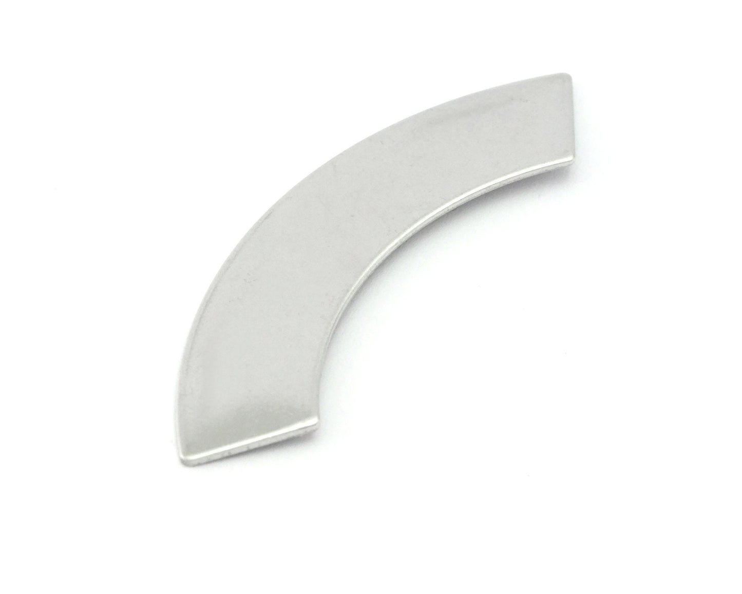 Stainless Steel Curved Stamping Blank Charms, Tag for Stamping, No hole 50mm OZ4283