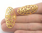 Adjustable Ring Matte Gold Plated brass 37mm (18mm 8US inner size) Oz3330 ring20