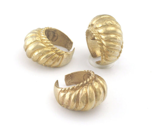 Ring Adjustable Raw Brass (18mm 8US inner size) OZ3022