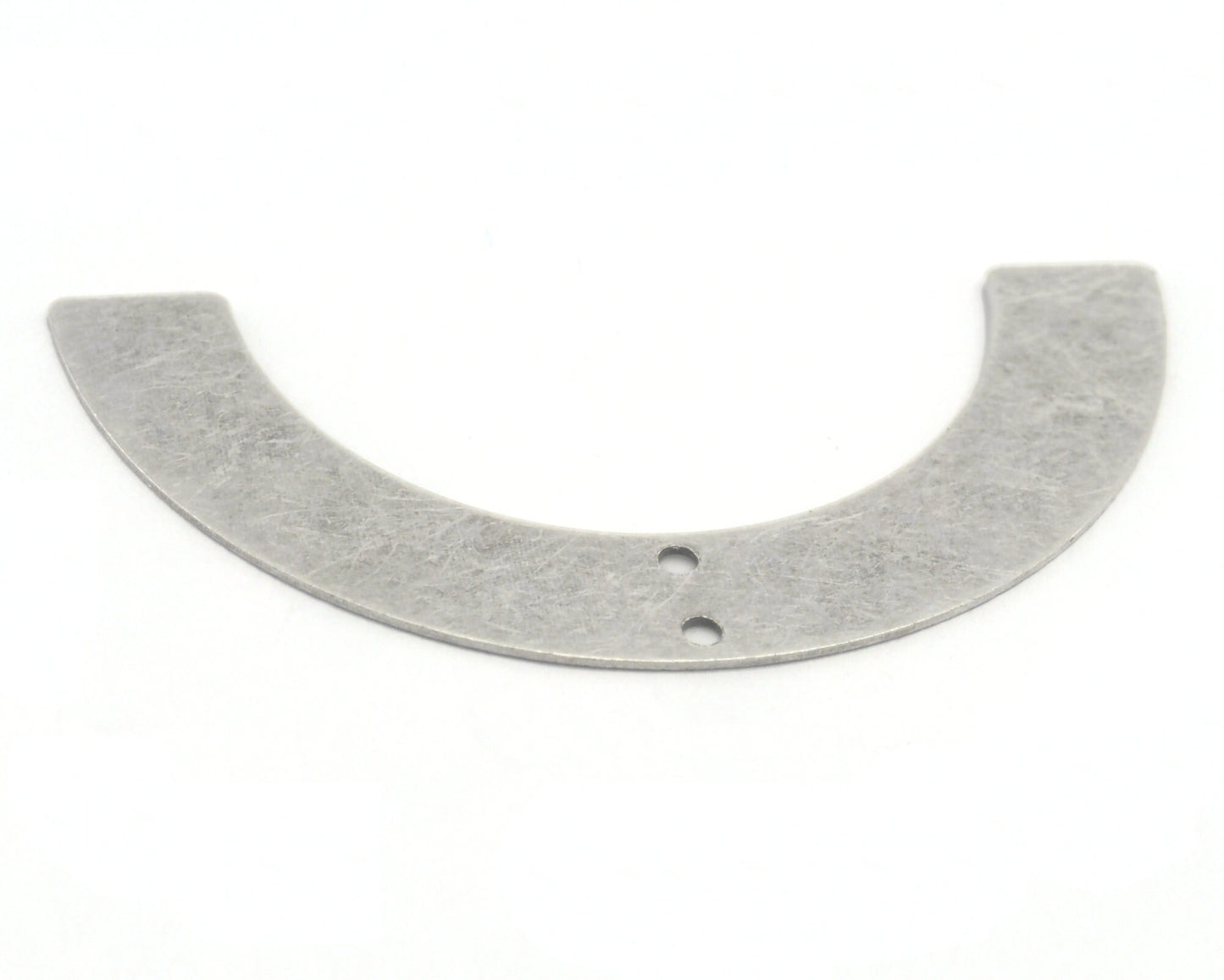 Ushape semi circle Antique Silver Plated Brass 50x25x0.5mm 2 Hole SCS 2378-200