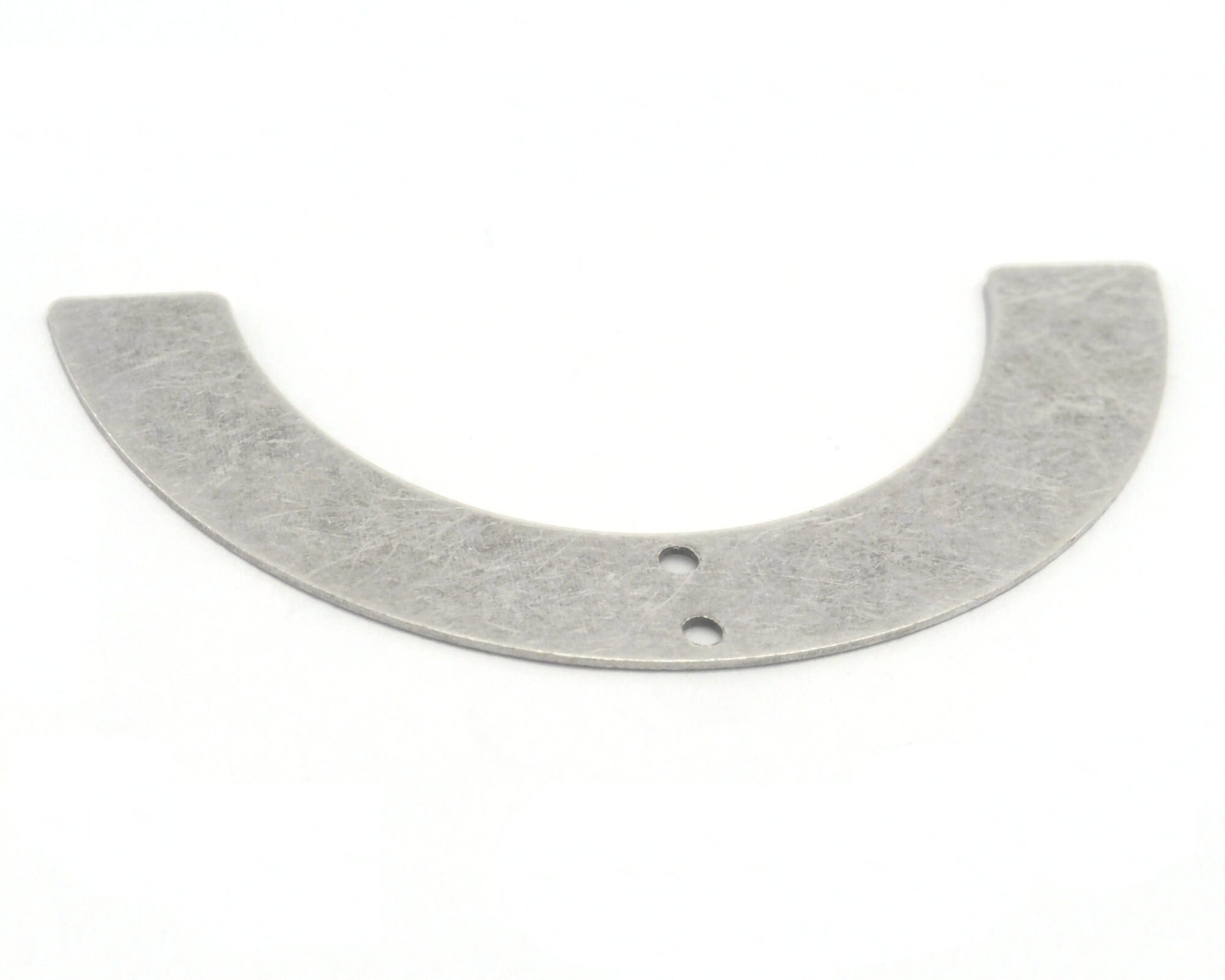 Ushape semi circle Antique Silver Plated Brass 50x25x0.5mm 2 Hole SCS 2378-200