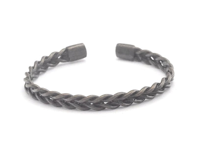 Swirl Cuff Bracelet Adjustable Antique Bronze Plated Brass (61mm inner size - Adjustable ) OZ3165