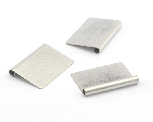 Rectangle , pendant blank charms Antique Silver Plated 30x21.5mm Oz4301-310