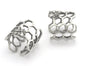 Honeycomb with Bee Adjustable Ring Antique Silver Plated Brass (17mm 7US inner size) OZ4304