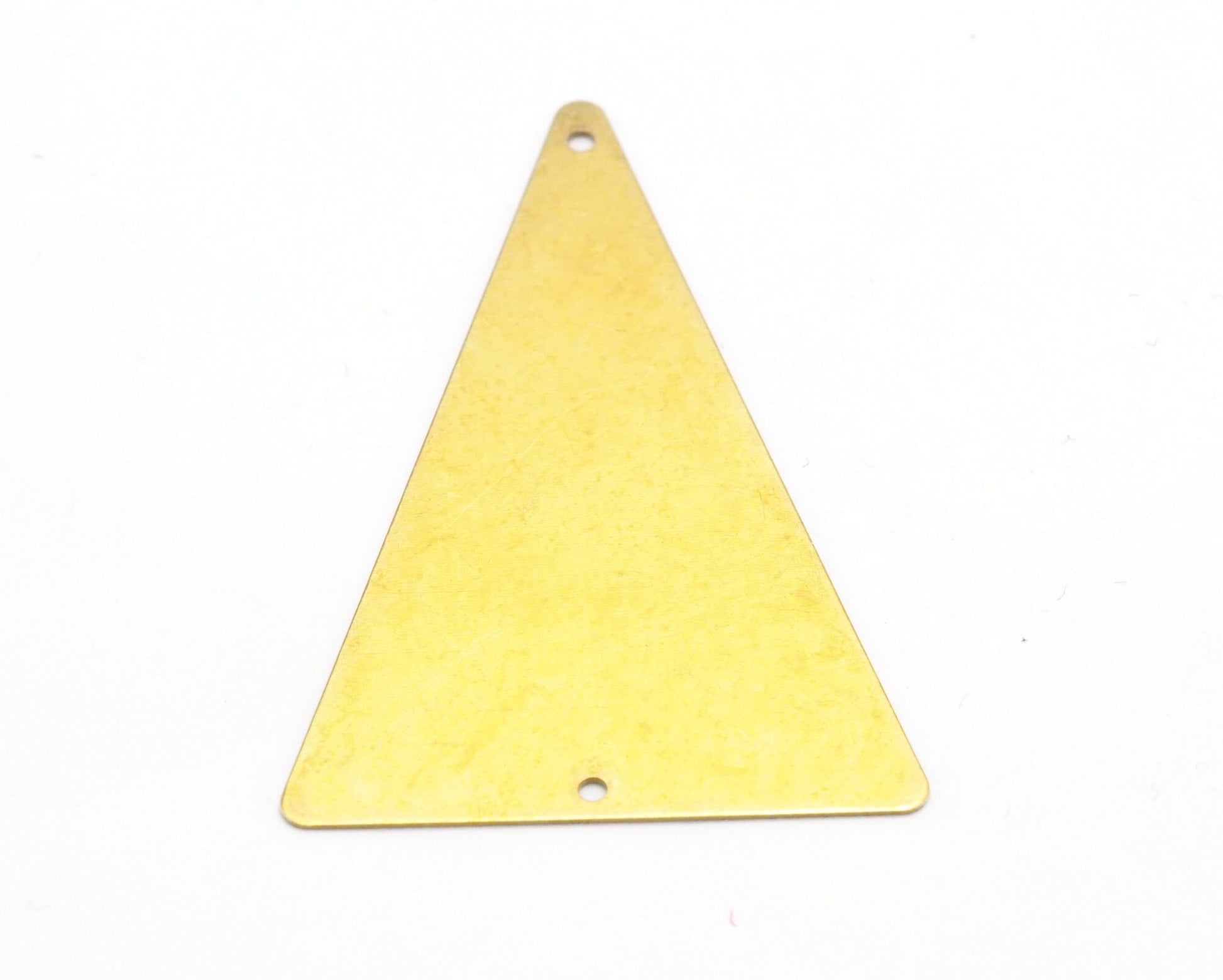 50x33mm raw brass triangle tag 2 hole connector raw brass charms ,raw brass findings 4580RM-230