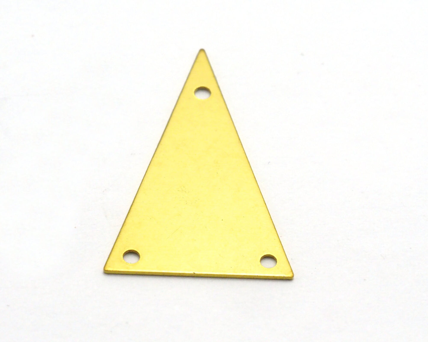 raw brass triangle tag 3 hole 16x25mm raw brass connector charms ,raw brass findings 1469R-81