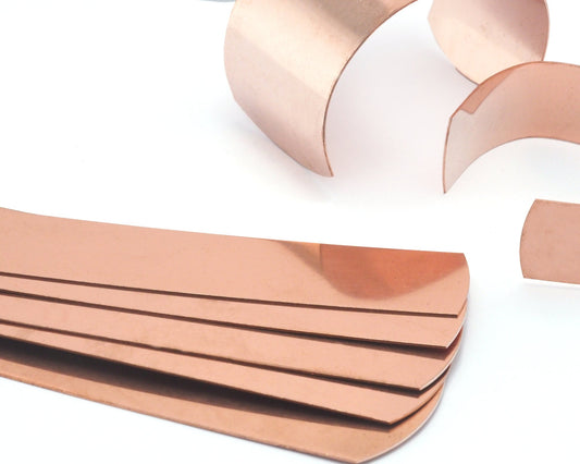 Bracelet Cuff Blanks, Raw Copper Sheet, RBBP ( stamping ) 160 mm Thickness 20 gauge 0.8mm