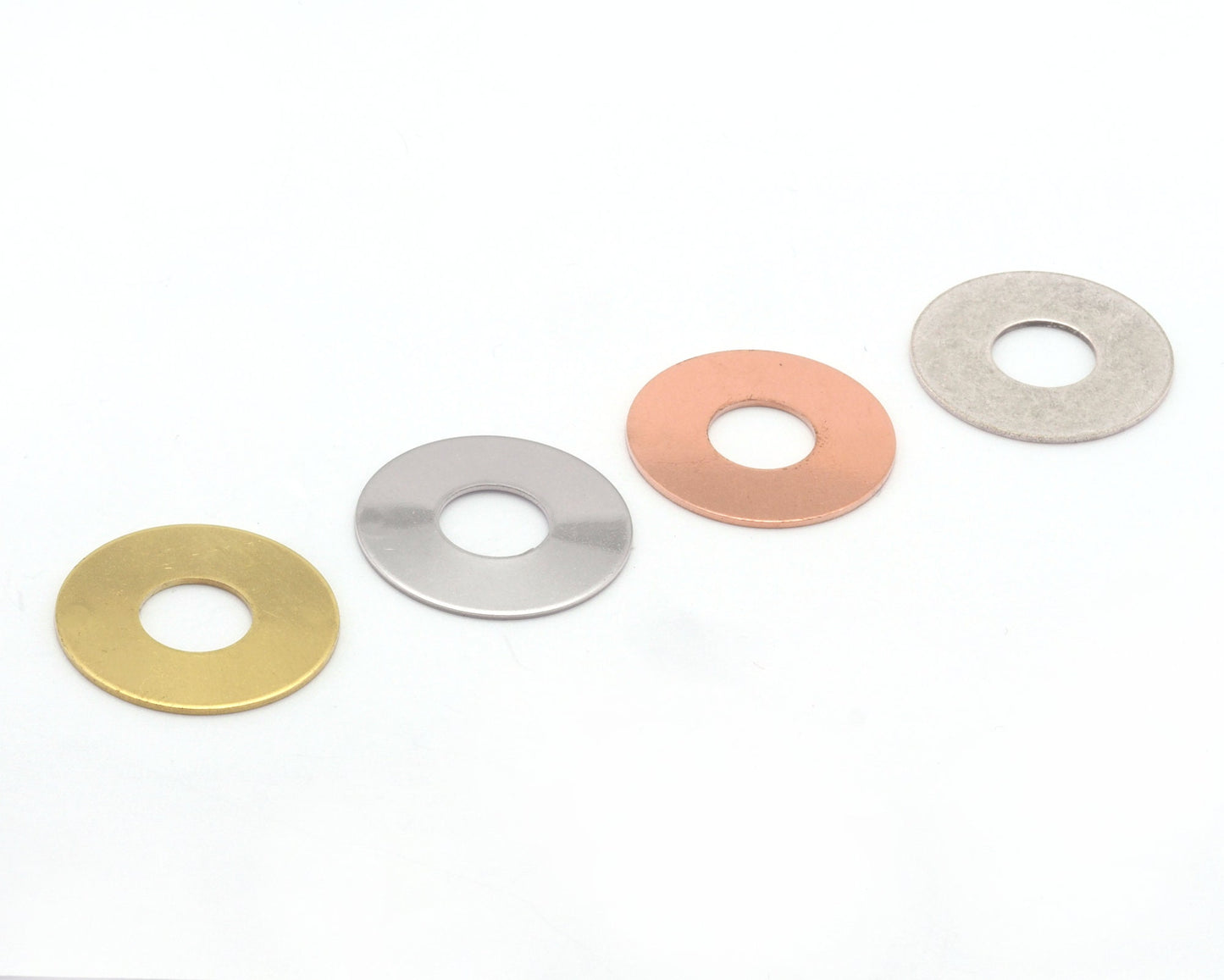 Round Disc Stamp 20mm Charms Raw Brass Copper Stainless Steel (0.8mm thickness) no hole findings S78