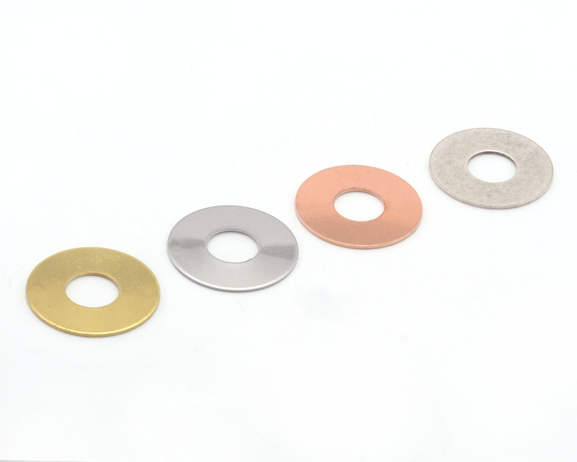 Round Disc Stamp 20mm Charms Raw Brass Copper Stainless Steel (0.8mm thickness) no hole findings S78