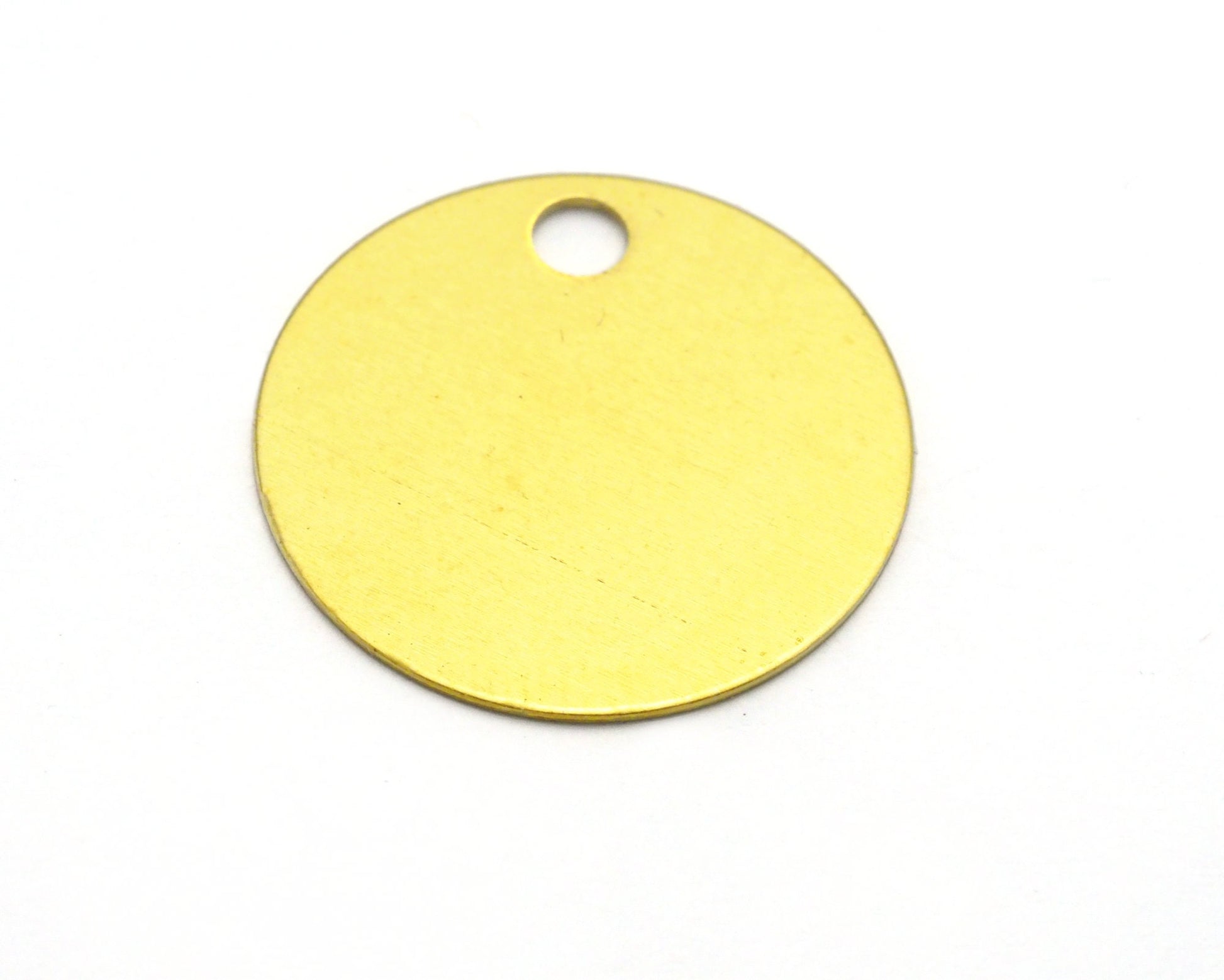 raw brass tag, 12mm circle disc , charms , findings oz68R-46