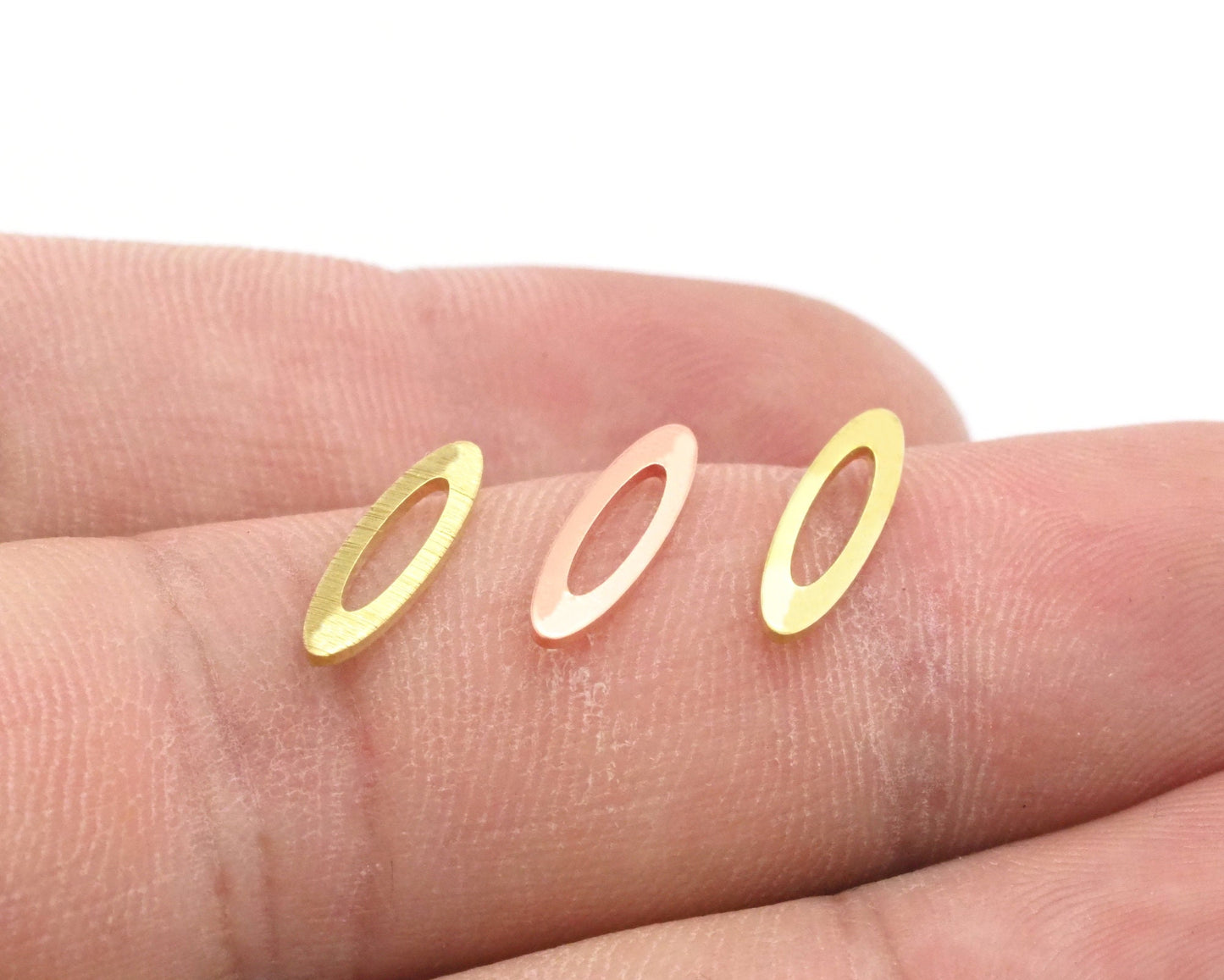 Marquise tag stamping charms findings blank copper - raw brass -brushed brass 4x14mm (0.8mm thickness) 4518