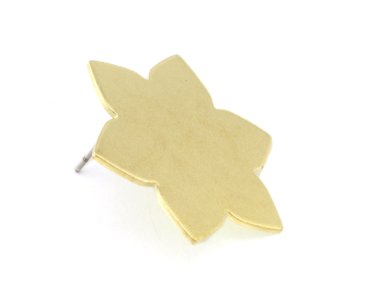 Earring Posts Stud Star (28mm) Raw Brass 4583