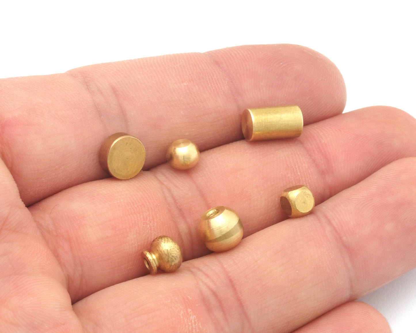 Raw brass barbell, 2mm bar, Inner Sizes (aprx): 20mm 30mm 35mm 40mm 50mm 60mm 80mm 85mm 100mm bb2