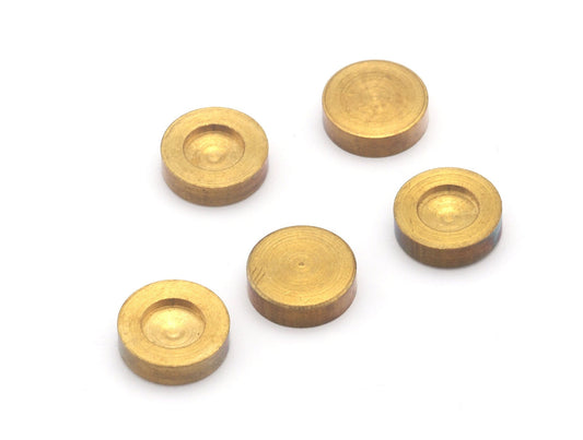 Round blank setting findings 5 pcs 13x3,8mm finding 7,3mm blank 1405
