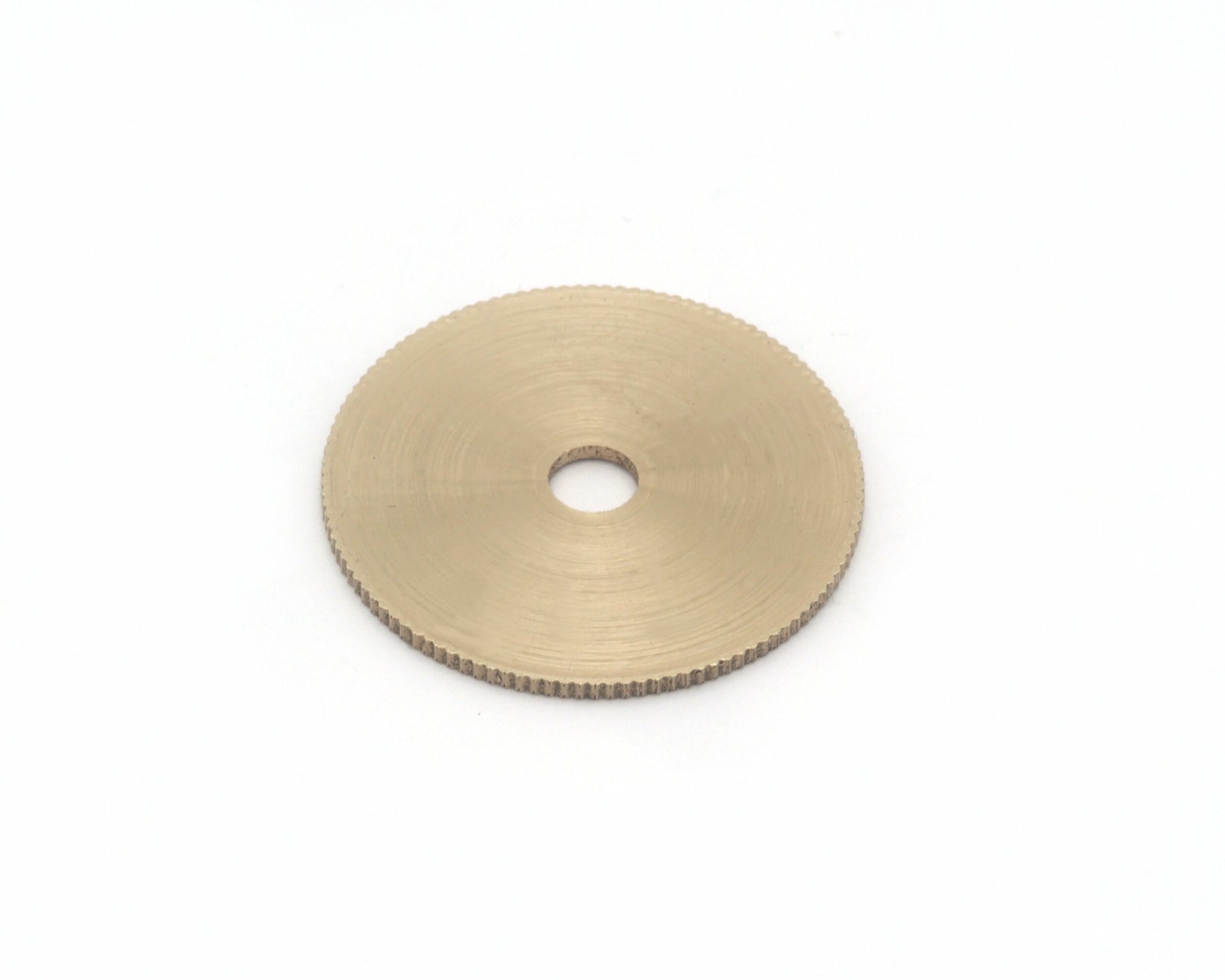 Brushed Middle Hole Round Disc 30mm Stamping blank tag shape Raw Brass 4643