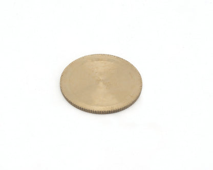 Round Disc 30mm Stamping blank tag shape Raw Brass 4644