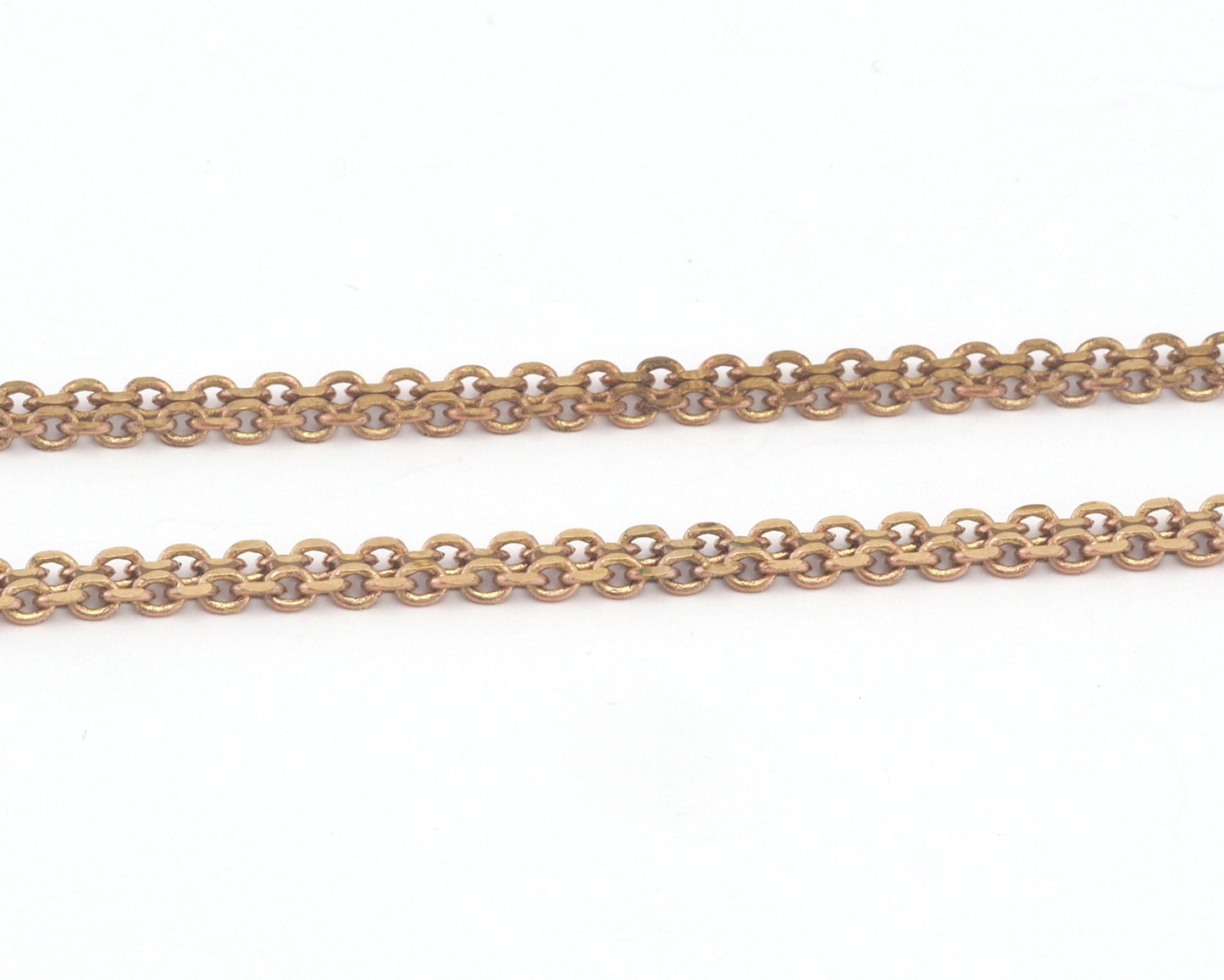 Soldered Special Belly Flat chain 3.85x1.55mm raw brass Z180