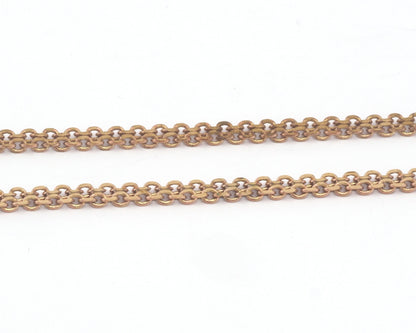 Soldered Special Belly Flat chain 3.85x1.55mm raw brass Z180
