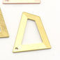 Quadrilateral Rectangle Trapezoid Charms 1 Hole Raw Brass, copper 23x21mm 0.8mm thickness Findings R112