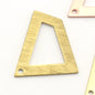 Quadrilateral Rectangle Trapezoid Charms 1 Hole Raw Brass, copper 23x21mm 0.8mm thickness Findings R112