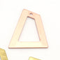 Quadrilateral Rectangle Trapezoid Charms 1 Hole Raw Brass, copper 23x21mm 0.8mm thickness Findings R96