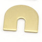 Magnet shape semi circle no hole 15x15x0.8mm Raw Copper Brass Stainless Steel findings scs oz3548-120