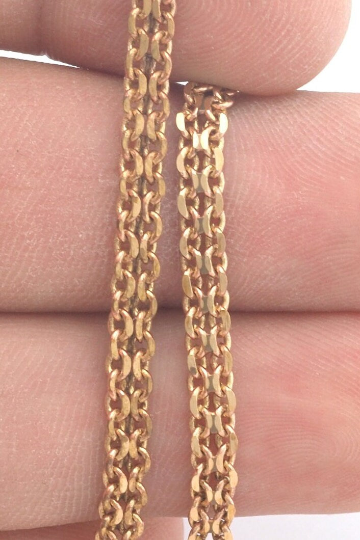 Soldered Special Belly Flat chain 3.85x1.55mm raw brass Z180