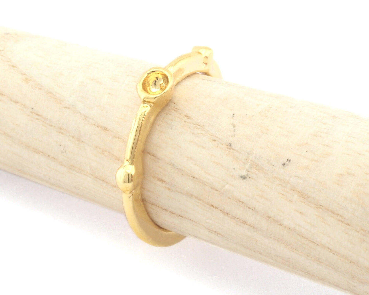 Round ring base blank cup bezel Raw brass-antique silver-Matte gold -shiny gold plated (16mm 5 US inner size - Adjustable ) 2234