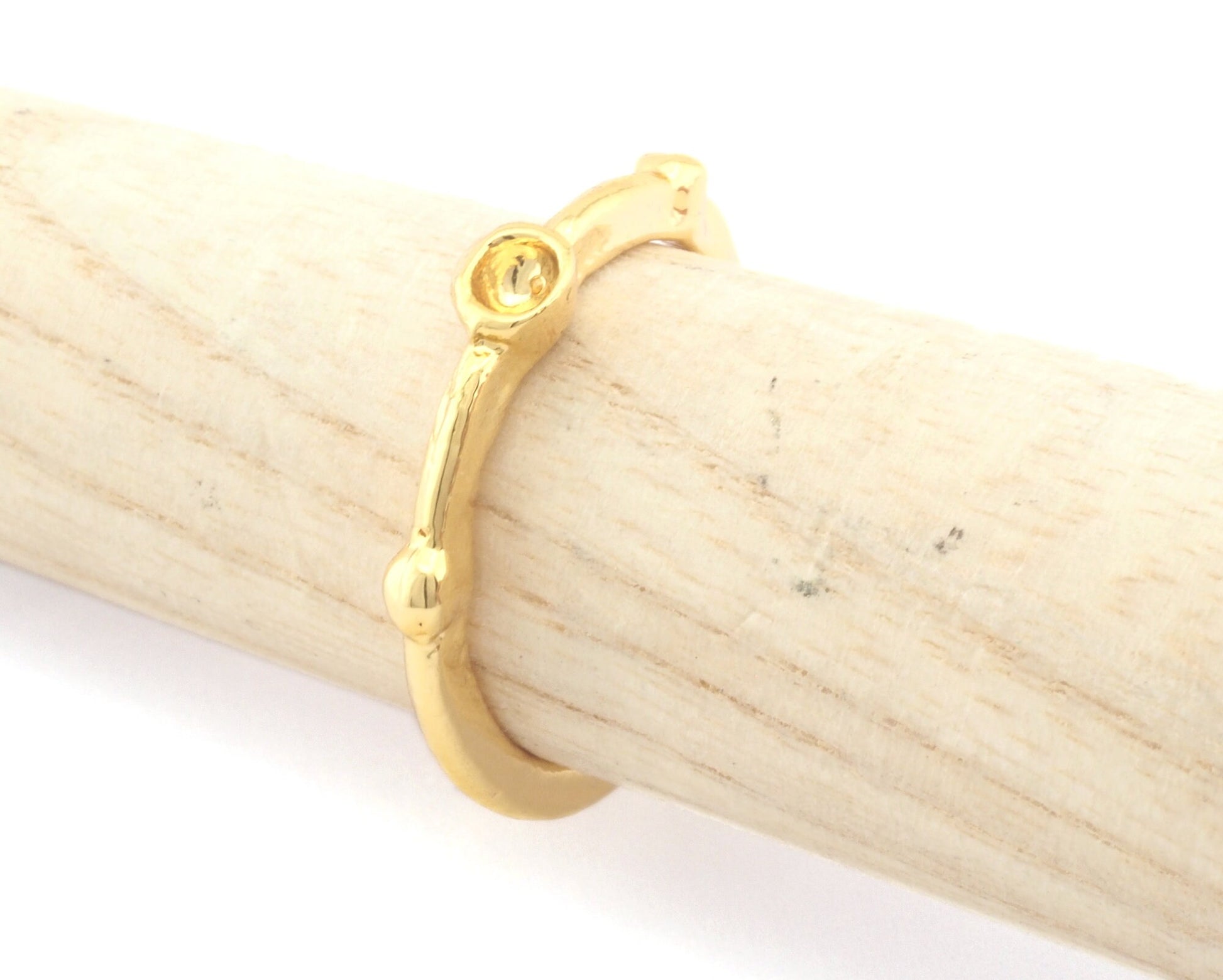 Round ring base blank cup bezel Raw brass-antique silver-Matte gold -shiny gold plated (16mm 5 US inner size - Adjustable ) 2234