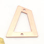 Quadrilateral Rectangle Trapezoid Charms 2 Hole Raw Brass, copper 23x21mm 0.8mm thickness Findings R97