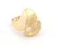 Wavy Leaf flower Ring Raw brass, Antique Silver, Shiny silver, Shiny gold plated (17.5mm 7US inner size) 4393