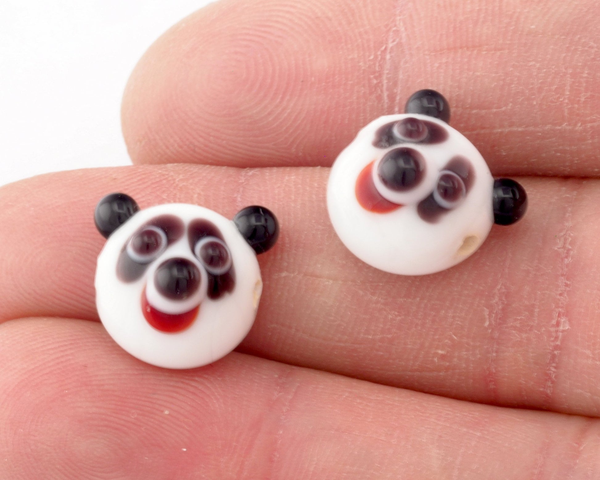 Bear Panda Murano Charms Pendant Add on charm Beads Bracelet Necklace Part Jewelery making parts (13mm) 4740