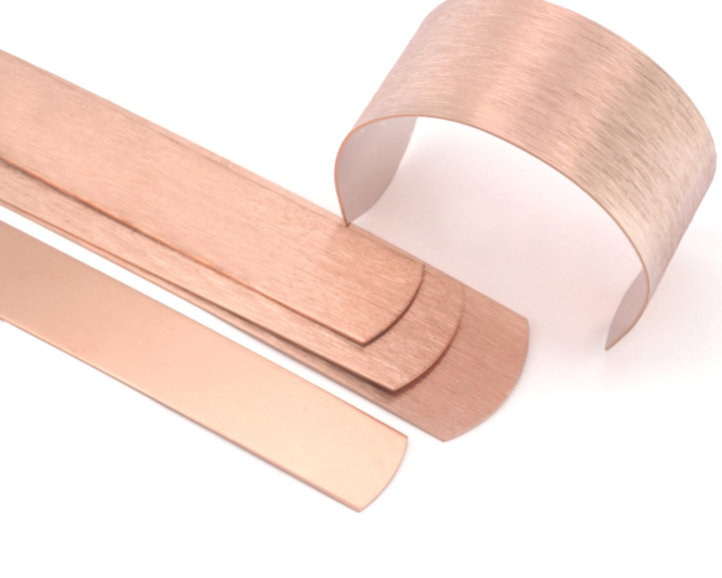 Brushed Bracelet Cuff Blanks, Raw Copper Sheet, RBBP ( stamping ) 160 mm Thickness 20 gauge 0.8mm 4796