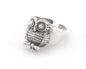 Owl Bird Animal Adjustable Ring Raw Brass - Antique silver - Shiny silver - Shiny gold Plated (10US - 13US inner size) 4736