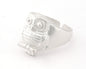 Owl Bird Animal Adjustable Ring Raw Brass - Antique silver - Shiny silver - Shiny gold Plated (10US - 13US inner size) 4736
