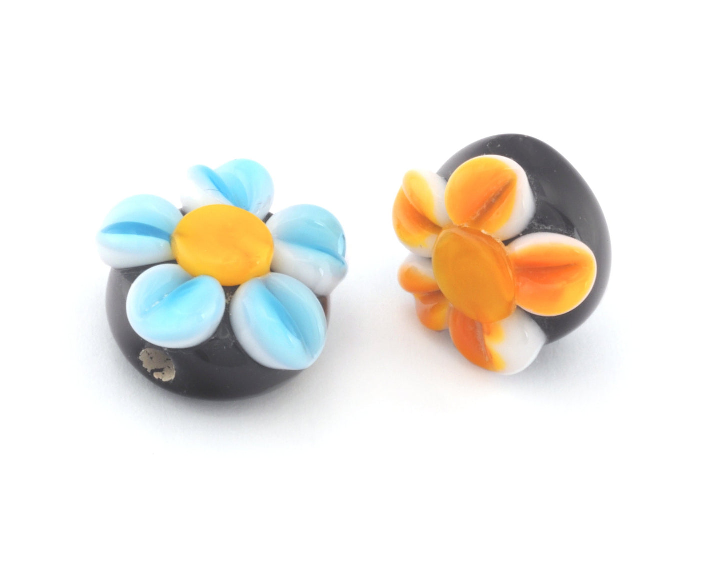 Flower Murano Charms Pendant Add on charm Beads Bracelet Necklace Part Jewelery making parts (14mm) 4740