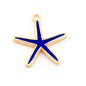 Starfish Colorful Charms Enamel Shiny Gold Plated Charms 23x20mm findings 2668