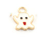 Carton Ghost Colorful Charms Enamel Shiny Gold Plated Charms 13x18mm findings 1822-2