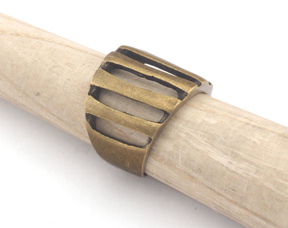 Ring Adjustable Ring 19mm Antique Bronze Plated brass (18mm 8US inner size - Adjustable ) OZ3333 ring22