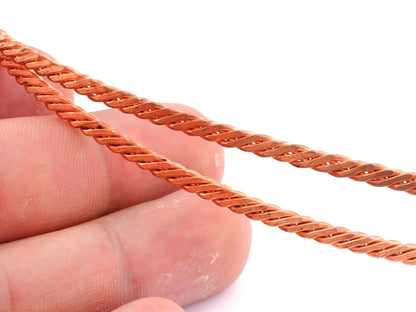 Swirl Raw Copper Strip sheet 3.5mm (1.5mm thickness) RF1-06